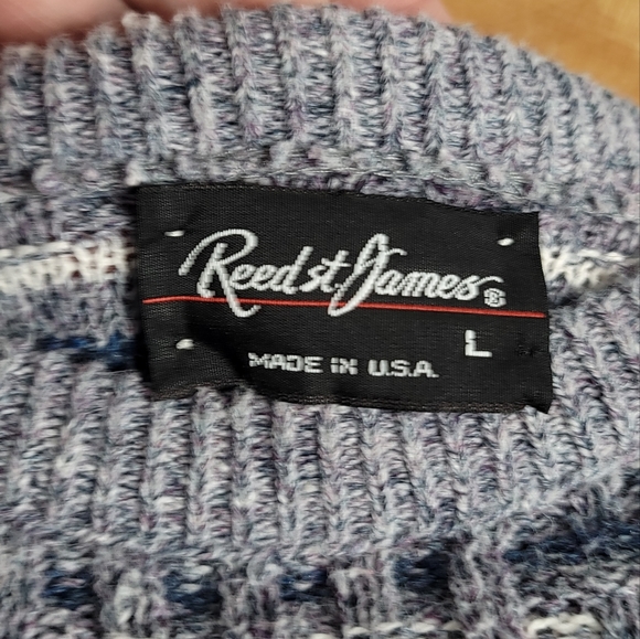 Reed St. James Made in USA Vintage Sweatshirt Men's Size L - Picture 4 of 5